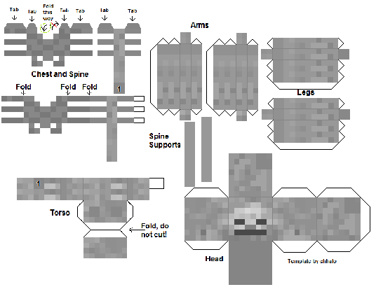 bonecos de Minecraft para imprimir,recortar e montar: Modelos de Minecraft  em papel